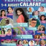 În perioada  1 – 4 august 2024 se va organiza în Centrul civic din Calafat Festivalul verii.