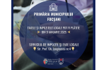 Taxele și impozitele locale pot fi plătite din 9 ianuarie 2025