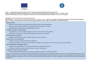 Instrucțuni de lucru privind implementarea unitară a măsurilor auxiliare pentru proiectul „Sprijin pentru persoanele defavorizate în vederea asigurării alimentelor de bază/mese calde” Cod SMIS 336239