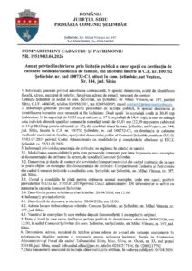 Anunț licitație publică – spații cu destinație cabinete medicale