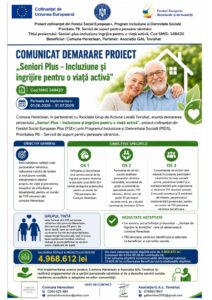 Comunicare și evenimente – PIDS 6.1 – ÎNGRIJIRE VÂRSTNICI