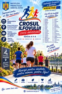 Crosul Ilfovului 2026 – ediția a V-a, la Voluntari, pe 25 septembrie.