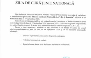 Deta se alătură Zilei de Curățenie Națională!